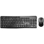Resim RAYNOX RX-W10 Kablosuz Q Multimedia Klavye + Mouse Set Siyah 