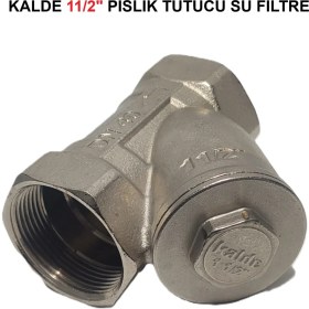 Resim Kalde 11/2" Sarı / Krom Pislik Tutucu Su Filtresi DN40 - Threaded Strainer 