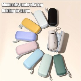 Resim Gateesat Matcha Yeşili Kaliteli 6 Katlı Renkli Mini Katlanır Yağmurluk 