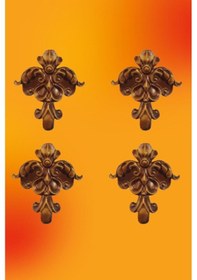 Resim Kahve Saray Tavan Motif 13*13 4 Adet 