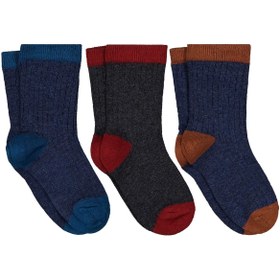 Resim Civil Boys Basic Derbili 3'lü 2-12 Yaş Erkek Soket Çorap - Standart / 6-7 Yaş 