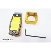 Resim Yaozixa Magneetik Metal Bilardo Kuru Tutucu - Kare Desenli Altın+siyah - Sağlam Tutma Ve Organizasyon Aleti 