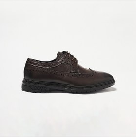 Resim John May Erkek Oxford ( Klasik) OG-344 Kahve Deri 