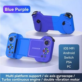 Resim Kepang Mavi B-D3 Tip-C Teleskopik Cep Telefonu Gamepad Bluetooth 5.0 Oyun Denetleyicisi Joystick Pubg Için Ios/android Için Ns Anahtarı/ps3/ps4 (Yurt Dışından) 
