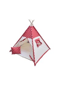 Resim Conconbebe Kırmızı Yıldız Desenli Çocuk Oyun Çadırı Oyun Evi 