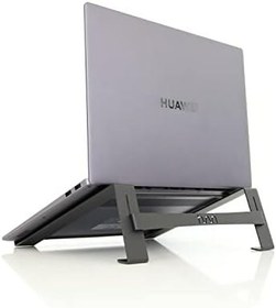 Resim Hanwood Metal Laptop Standı - Siyah - Laptop Yükseltici - Altlık - SLS3BL 