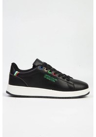 Resim Benetton Minimalist Günlük Kadın Sneaker - Rahat Ve Şık Siyah - Beyaz 