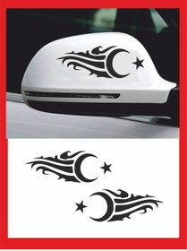 Resim EYBA STİCKER Ayna Ay-yıldız Sticker 20*7 Cm Sağ-sol 2 Adet 