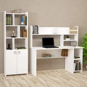 Resim Kalender Dekor Jimmy Mayra 145 cm Çalışma Masası Takımı 