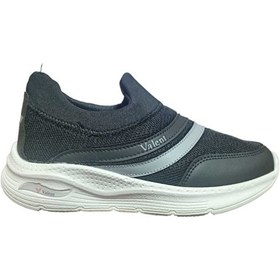Resim Valent Bağcıksız Aqua Ultra Hafif Ortopedik Unisex Spor Ayakkabı Siyah 