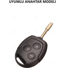 Resim Ford Focus Transit Fiesta Modeo Fusion Ka Galaxy Gold Kenar Tpu Anahtar Kılıfı Beyaz 