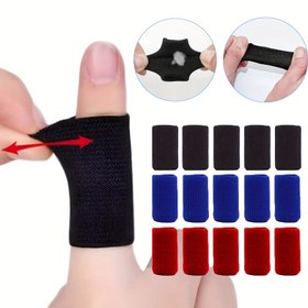 Resim Bir Beden Büyük Sipariş Verin, Parmak Kollukları, Parmak Destek için Başparmak Ateli, Nefes Alabilen Esnek Parmak Kolu, Basketbol için Basınçlı Parmak Manşeti, Sporlar için Basınç Yardımı, 5'li Paket 