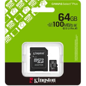 Resim Kingston Kıngston SDCS3/64GB, Canvas Select Plus Gen3 A1, 100MB/S, Microsd Kart Bellek (Sd Adaptörlü) 