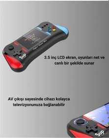 Resim Ceylan Adam X7m Vintage 3.5 İnç 500 Ü 1 Arada Klasik Oyun Konsolu 