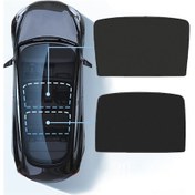 Resim Tenfowee Tesla Model Y/3 İçin Premium Güneşlik Isı Yansıtıcı, Taşınabilir Ve Kolay Kurulumlu Panoramik Tavan Koruyucu 