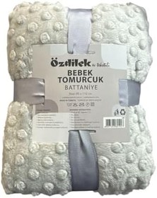 Resim Özdilek Bebek Tomurcuk Battaniyesi Gri 