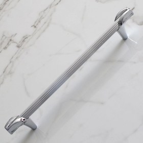 Resim Mobilya Mutfak Dolabı Kulpları Çekmece Dolap Kapak Kulbu Kulpu Krom Renk 128 mm Metal Kulp 