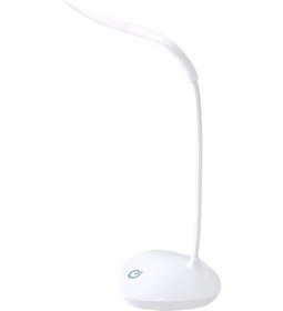 Resim Geeroyoo Usb Şarjlı Dokunmatik Led Masa Lambası - 3 Seviye Parlaklık, Esnek Boyun, Göz Koruyucu, Çalışma/okuma İçin, Beyaz 