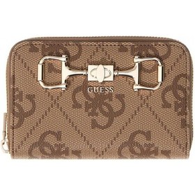 Resim Guess Janie Logolu Orta Boy Fermuarlı Kadın Kahverengi Cüzdan Swos9924140-ltl T/u 