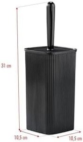 Resim WC Fırçası & Tuvalet Fırçası Siyah 2 Parça 