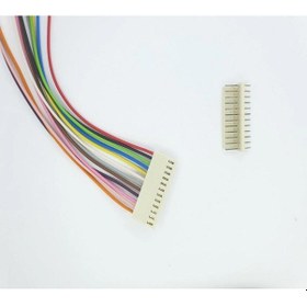 Resim 2,54mm 12 Pin 2510 Kablolu Dişi Konnektör + 180D Erkek PCB Tipi 10cm - 0,25mm 
