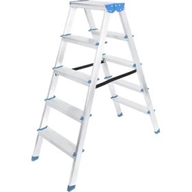 Resim Moresun Buğz 5+5 Çift Basamaklı Alüminyum Metal Merdiven 
