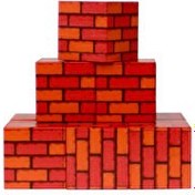 Resim Megacraft Manyetik Bloklar Tuğla Desenli Blok 