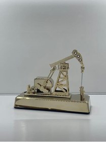 Resim AFT MASA PLAKET PETROL POMPASI HAREKETL ALTIN KAPLAMA ABS 26X22X9CM ADET KALEM PLLE 