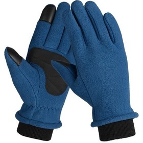 Resim Açık Binicilik Motosiklet Pateni Için Termal Polar Mavi 