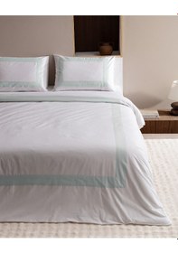 Resim Madame Coco Valette Çift Kişilik %100 Pamuk Nevresim Takımı - Beyaz/mavi 8684427205020 Beyaz 