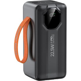 Resim 50.000 Mah Hızlı Şarj Pd 22.5W Taşıma Askılı Powerbank 4x USB 2x Type-C Kendinden Kablolu Powerbank 