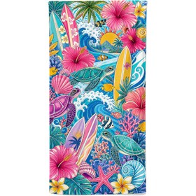 Resim Evmila Marin Desenli Plaj Havlusu Modeli - 70x150 cm 