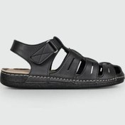 Resim Siyah Cırtlı Erkek Sandalet Apella M0307 M Siyah 