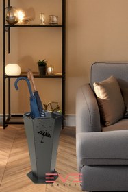 Resim Lüx Dış ve İç Mekana Uygun Şemsiye Desenli Paslanmaz Şemsiyelik - Sarı 