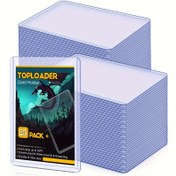 Resim 25 Adet Premium PVC Toploader Kart Koruyucular, 7.62cm x 10.16cm - Dayanıklı, Ultra-Net Sert Plastik Kılıflar Beyzbol, Takas & MTG Kartları İçin - Kolay Takma & Çıkarma, Bükülme Dirençli, Koleksiyoncular İçin İdeal 