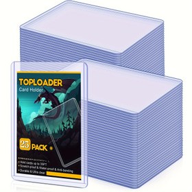 Resim 25 Adet Premium PVC Toploader Kart Koruyucular, 7.62cm x 10.16cm - Dayanıklı, Ultra-Net Sert Plastik Kılıflar Beyzbol, Takas & MTG Kartları İçin - Kolay Takma & Çıkarma, Bükülme Dirençli, Koleksiyoncular İçin İdeal 