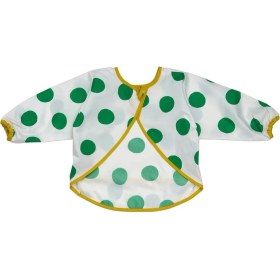 Resim Ikea Kladdıg Mama Önlüğü Beyaz-Yeşil 