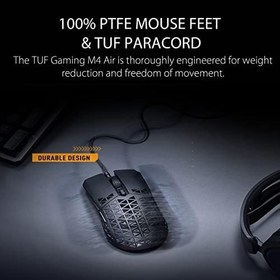 Resim Asus TUF Gaming M4 Air 16.000 DPI 6 Tuş Optik RGB Kablolu Gaming (Oyuncu) Mouse 
