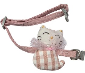 Resim Kedi Figürlü Kedi Tasması - Sarı Kedili 