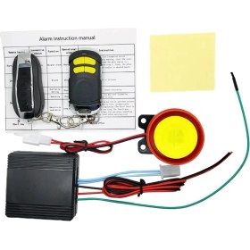 Resim Pengfushop5 Evrensel Çift Uzaktan Kumanda Motosiklet Alarm Güvenlik Sistemi Motosiklet Hırsızlığı Koruması Bisiklet Scooter Motor Alarm Sistemi (Yurt Dışından) 