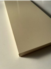 Resim Rafkestir Mat Krem Kalın Yemek Masa Tablası MDFLAM malzeme özel üretim 