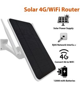 Resim Apronx APX-SR406 Wireless 4g Solar Modem 6W (8 Kullanıcı) 12000MAH 