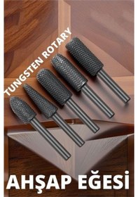 Resim Modacar Tungsten Ahşap Oyma Şekillendirme 5 Li Eğe Seti 