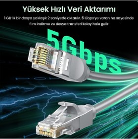 Resim Veggieg Cat6e 1000mbps Utp Rj45 Gigabit Ethernet Kablosu 1.5 Metre 