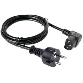 Resim Koodmax 100 Adet C13 Power Kablo - Elektrik Güç Kablosu 90 Derece Dirsek L Tip - Dik Açılı - 1.8 Mt 