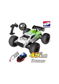 Resim Haıboxıng 1/16 Destroyer Uzaktan Kumandalı Model Araba Rtr 4wd Brushless Truck Yeşil 45 Km/h Sürat - 1500 Mah 7.4v 2s 30c Lipo Batarya 