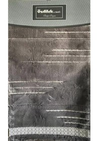 Resim Özdilek Pamuklu Banyo Paspas Takımı Dasin Koyu Gri 