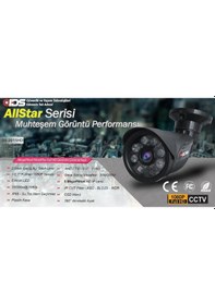 Resim IDS DS-2015HD-SET6-1TB-BLACK 6 Kameralı 1080P Full HD 5 MP Sony Lensli Kamera Seti - 2015 