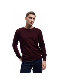 Resim Koton Uzun Kollu Bisiklet Yaka Basic Triko Kazak Bordo 6wam70015ht Bordo 
