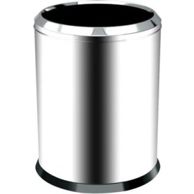 Resim Krom Çemberli 5 Lt Çöp Kovası, Şık ve Fonksiyonel Ev ve Ofis Kullanımı Için Ideal 